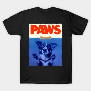 Energetic Elegance Border Collie PAWS, Stylish Tee for Doggy T-Shirt